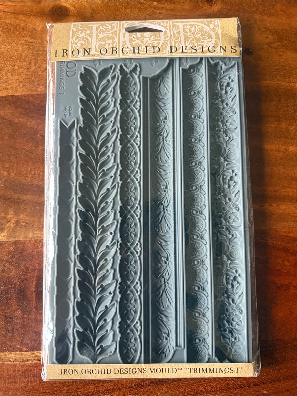Iron Orchid Designs Trimmings I Decorative Mould - Gray